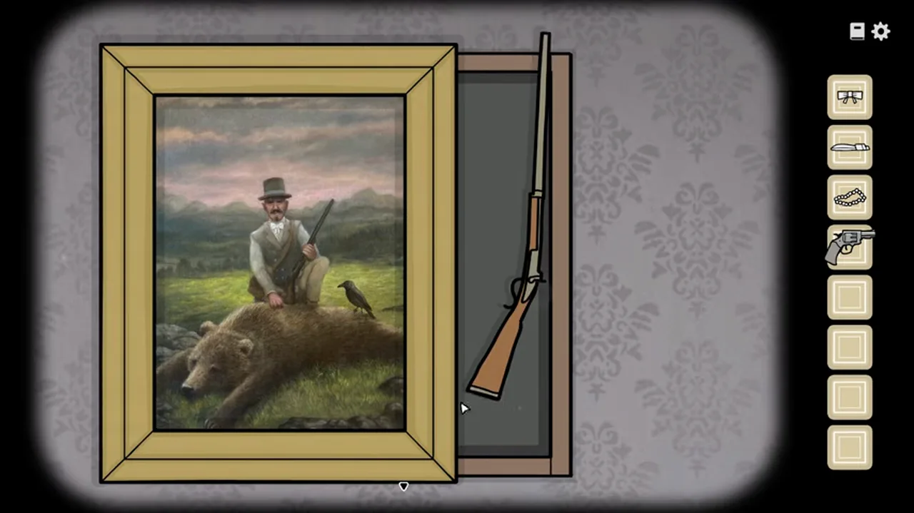 Servant of the Lake Vanderboom family hunting portrait in the house